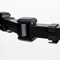 Support de moniteur unique à fixation sur bureau entièrement réglable en inclinaison et rotation, plaque VESA détachable 100 mm/75 mm, avec gestion des câbles