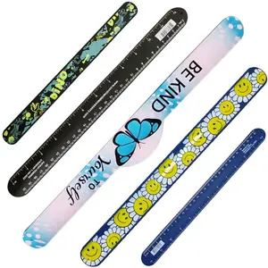 Fama Audit Manufacturer Custom Made Silicone Christmas Slap Band Snap Wristbands Slap On Bracelet