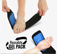 Gel réglable de cheville de pied de thérapie par le froid chaud de paquet de glace froid pour le soulagement de douleur de pied
