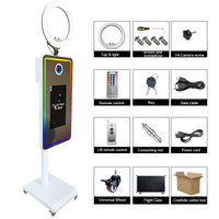 Nouvelle Cabine Photo Miroir 2026 à Hauteur Réglable avec Télécommande, Écran Tactile 21,5 Pouces, pour Appareil Photo Reflex Numérique, Enfants et Adultes