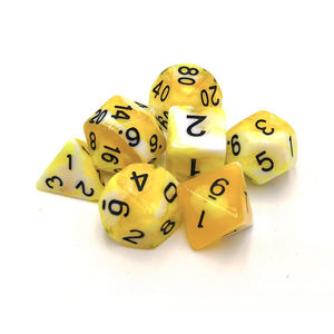Dés de jeu polyédriques en plastique D4/D6/D8/D10/D %/D12/<span class=keywords><strong>D20</strong></span> - Product Image 5