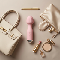 Vibrateur féminin de petite taille en silicone souple, baguette vibrante puissante, design compact, recharge USB, idéal pour les voyages