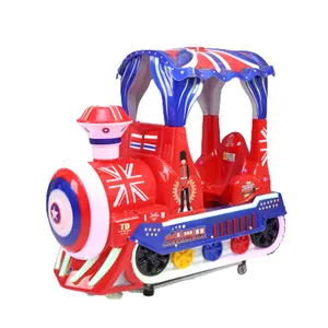 Máquina de columpio para parque de diversiones para niños, Mini tren de música inglés, máquina de juegos para niños
