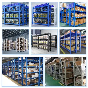 Estantes ajustáveis de aço para armazenamento de estoque para organização de armazém