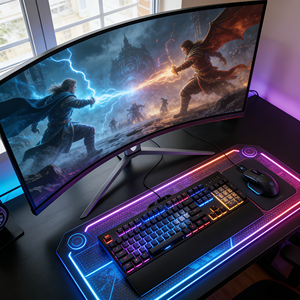 Écran d'ordinateur de bureau OEM à prix avantageux de l'usine Rebekah, écran LCD LED de 24, <span class=keywords><strong>27</strong></span>, 32, 34 <span class=keywords><strong>pouces</strong></span>, moniteurs de jeu incurvés pour ordinateur de bureau - Product Image 4