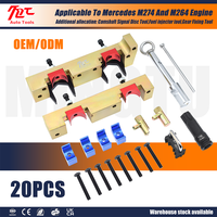 Kit d'outils de calage et de blocage d'arbre à cames en acier (20 pièces) compatible avec les véhicules Mercedes-Benz M133, M270, M274
