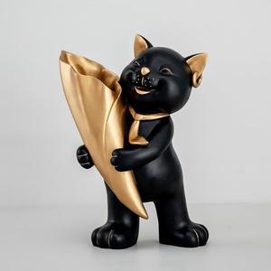 Vase à fleurs en résine chat porte-bonheur, peint à la main, écologique, <span class=keywords><strong>prix</strong></span> d'usine, vente en gros, pour la rentrée scolaire, Noël, chambre à coucher, table de chevet - Product Image 6