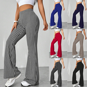 <span class=keywords><strong>Pantaloni</strong></span> Casual <span class=keywords><strong>a</strong></span> forma leggermente Slim Casual <span class=keywords><strong>a</strong></span> vita alta da donna di nuova moda retrò di moda - Product Image 1