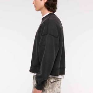 Sweat-shirt à capuche en molleton français personnalisé avec logo, sweat-shirt à capuche pour homme, sweat-shirt à capuche oversize à épaules tombantes pour homme - Product Image 4