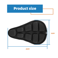 AFTFA EVA - Funda Protectora para Asiento de Bicicleta de Montaña y Carretera, Antideslizante, Reflectante, Absorbente de Impactos, para Bicicleta Eléctrica