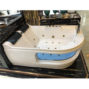 Moderna Bañera de <span class=keywords><strong>Hidromasaje</strong></span> Esquinera Negra, Bañera de <span class=keywords><strong>Hidromasaje</strong></span> Negra Mate Personalizada, Bañera de <span class=keywords><strong>Hidromasaje</strong></span> con la Mejor Vista y Terapia de Luz, Bañera de <span class=keywords><strong>Hidromasaje</strong></span> para 2 Personas - Product Image 4