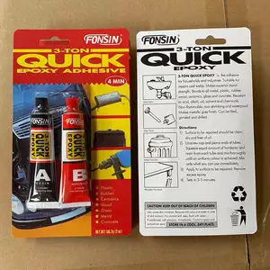 64g(2.25oz) 3-Ton Quick Epoxy Adhesive,Epoxy Steel Gum,4 MIN Epoxy Resin A and B