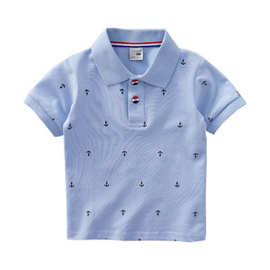 Polo pour garçon, nouveau design 2023, mode enfant, 100% coton, manches courtes, imprimé, polo décontracté pour garçon - Product Image 2