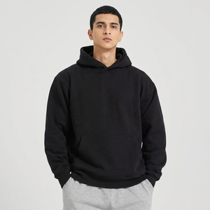 Hoodie unisexe surdimensionné à coupe carrée, 550 g/m², 100 % coton, double couche, sans cordon, motif uni, personnalisé par le fabricant - Product Image 1