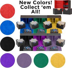 Caja de cubierta de franela de PU con logotipo personalizado Torson para naipes 200 + bandeja de dados de caja doble duradera manga doble para Commander TCG - Product Image 6