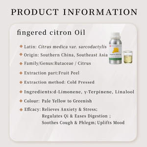 Olio di Citronella Biologico per Capelli, Pelle, Diffusore - Estratto di Buccia di Citrus Medica 100% Cinese |   Prezzo all'ingrosso, Confezione da 1 kg - Product Image 2