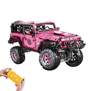 1:8 Rose <span class=keywords><strong>Robin</strong></span> Heavy Modifié Building Block Véhicule de voiture tout-terrain Compatible avec Technic RC Bricks Toys - Product Image 3