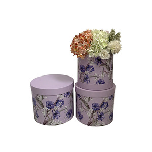 Caja de Regalo de Flores de Estilo Europeo Rural, Juego de Tres Piezas Circulares, Caja de Flores Tipo Cubo - Product Image 5