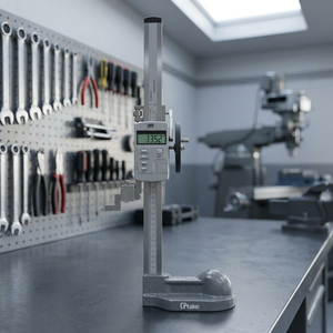 TTAKE Instrument de mesure numérique de la hauteur avec boîtier en acier et support de sonde EAN 8055184042133 - Product Image 3