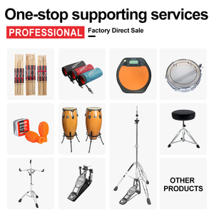 GE1335 - Juego de Batería Acústica Profesional de Jazz para Música, con Pedales, Platillos, Soportes y Taburete - Product Image 3