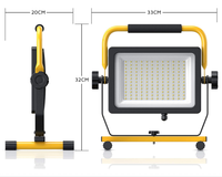 Projecteur LED portable en aluminium moulé sous pression, étanche IP65, haute puissance, pour jardin, stade, construction