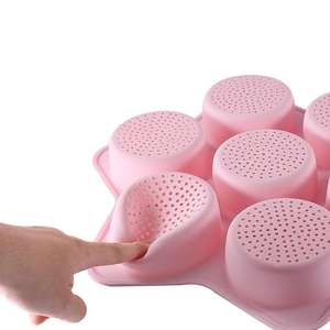 Moule à <span class=keywords><strong>hamburger</strong></span> en silicone à 7 cavités, antiadhésif, résistant à la chaleur, <span class=keywords><strong>de</strong></span> qualité alimentaire, sans BPA, passe au lave-vaisselle - Product Image 2