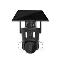Caméra de sécurité IP intelligente 4G à énergie solaire 4MP avec batterie Caméra de vidéosurveillance extérieure sans fil pour la ferme
