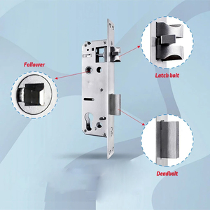 Serrure intelligente à empreintes digitales Chenzhuo 24x240 tout acier, mortaise 6068, cylindre en alliage d'aluminium et acier inoxydable brossé, grade 1 ANSI - Product Image 4