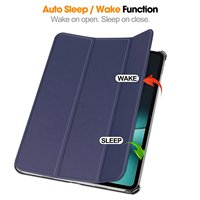 Étui en cuir PU à trois volets pour tablette Oneplus Pad GO/Air2/Pad2/Pad Pro/Pad Pro3 avec fonction de mise en veille automatique