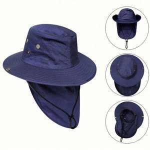 Chapeau Bob Personnalisable pour Camping et Pêche avec Cache-Visage, Protection Solaire Unisexe, Utilisation Quatre Saisons, Idéal pour Fêtes et Ski - Product Image 2