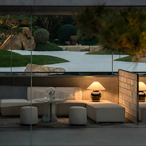 Set di Divani a L RELA in Stile Transizionale, Moderno e Lussuoso in Velluto Bianco, Elegante Arredamento per <span class=keywords><strong>Soggiorno</strong></span> - Product Image 2