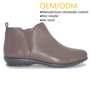 מגפי קרסול מעור כבש אמיתי, אופנתיים, קלאסיים, חדשים, בהתאמה אישית, סיטונאיים, מבית חרושת חצי האי, לנשים, נוחים. - Product Image 1