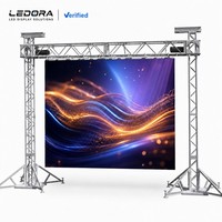 جدار فيديو LED معياري لشركات تأجير معدات الصوت والفيديو ومقاولي الفعاليات مع ترتيب مسرحي متعدد الاستخدامات، ومناسب لمشاريع الفعاليات المتنقلة