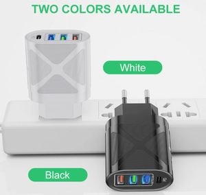 48W Quick Charger 3USB+<b>USB</b> <b>C</b> High Power <b>Adapter</b> <b>USB</b> Auto Charger for IPhone13 Universal Mobile Phone <b>USB</b> Adaptive Fast Charging - Product Image 4