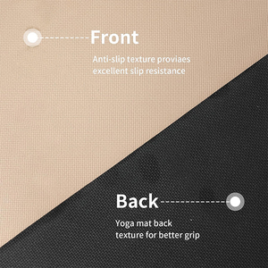 Tapis de <span class=keywords><strong>Yoga</strong></span> Écologique Pliable en TPE à Impression Personnalisée Épais avec Ligne de Position Imprimée pour Pilates, Sac Inclus, Service OEM, Imperméable et Antidérapant - Product Image 4