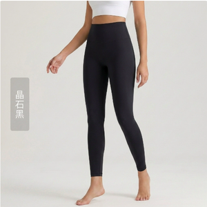 Women's High Waist Solid Berry Yoga <b>Leggings</b> Full Length Spandex/<b>Nylon</b> Quick Dry Elastic Waist Simple Stretch - Product Image 2