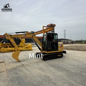 Caterpillar d'occasion pour CAT 305.5E2 Mini pelleteuse sur chenilles Nouveau modèle en état d'origine Poids en ordre de marche de 5 tonnes Prix bas - Product Image 3