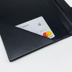 Porte-comptes en cuir PU noir pour restaurant, avec éclairage LED intégré, pour présentation de factures - Product Image 4
