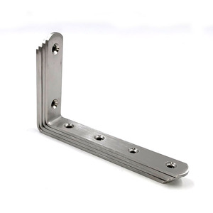 Yachuangxin Stainless Steel Flat <b>Corner</b> <b>Bracket</b> Connector <b>for</b> Home Installation - Product Image 1