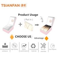 Boîtes en papier empilables de qualité supérieure Valise d'affichage d'échantillons en marbre Étuis de vente au détail personnalisés