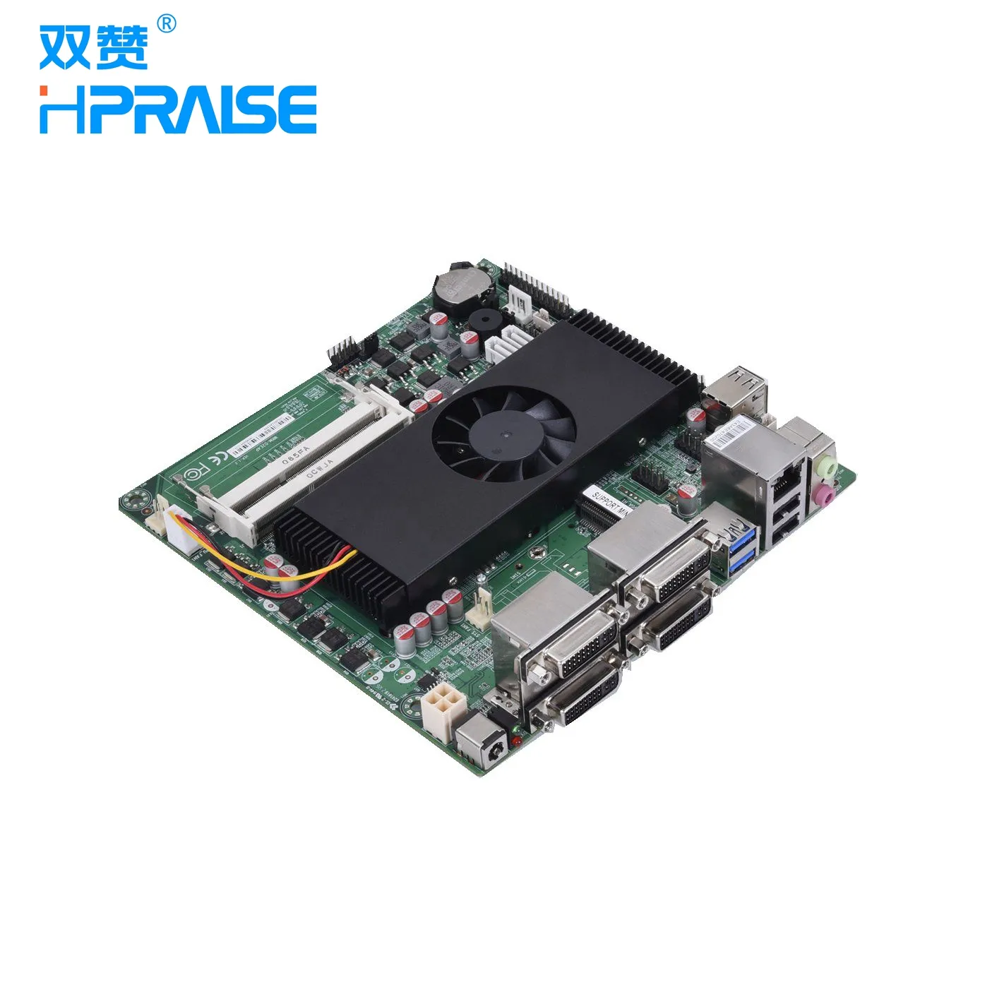 Grosir Industri Mini AMD 4600M Quad Core 2.3GHz Motherboard Gaming Empat Tampilan