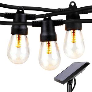 Guirlande solaire à ampoules LED S14, décoration extérieure avec télécommande, 8 modes, Brightech - Product Image 1