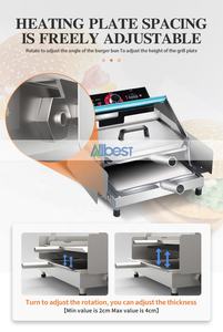 เครื่องทำแพนเค้กแฮมเบอร์เกอร์อัตโนมัติแบบสองชั้นแนวนอน กำลังไฟ 1600 วัตต์ ผลิตได้ 24 ชิ้น/ครั้ง สำหรับร้านอาหาร - Product Image 3