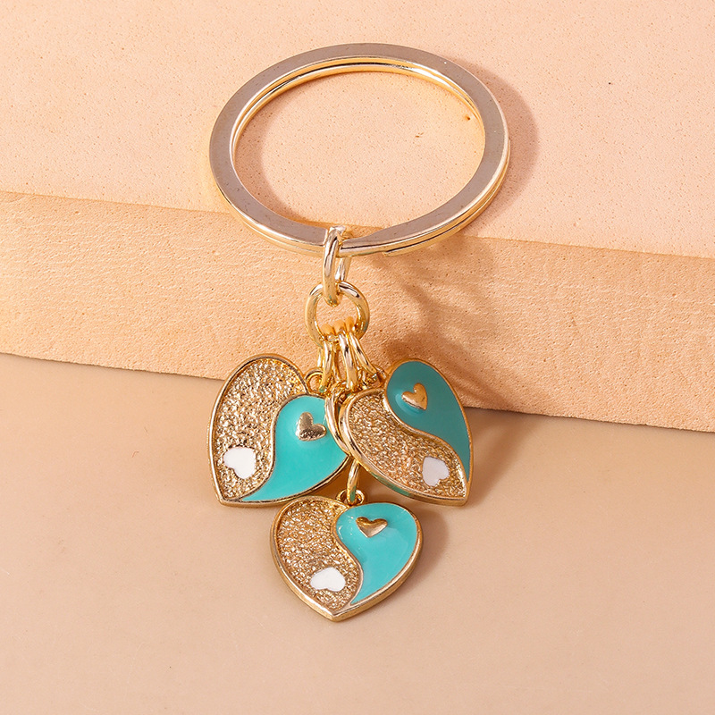 Cuore Tai Chi colorato blu lago