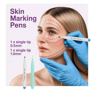 Marqueur cutané chirurgical à encre aqueuse non toxique, effaçable à sec et à l'eau, pour médecins, infirmières et artistes tatoueurs - Product Image 1