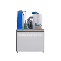 SINDEICE Chine Meilleure machine à glace en flocons de 3 tonnes pour la pêche industrielle, SUS304, Compresseur, Certifiée CE