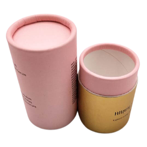 Biodegradable White Cardboard Cylinder Paper Packaging Gift Box Pink Round Tube Scarf Packaging