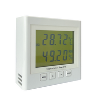 Temperature Humidity Sensor with Modbus RTU RS485 Output 2.83" LCD Display 12V DC Plastic Material OEM Customization IP52 Rated