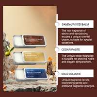 Parfums solides pour hommes 10g, parfum solide pour hommes avec bois de cèdre, bois de santal, cire de parfum pour hommes, cadeaux pour hommes