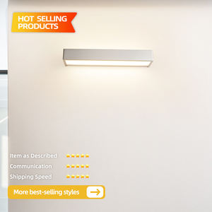 Lampe murale LED d'intérieur 12W 50CM Blanc chaud Design moderne Couleur chrome Lumière de maquillage pour salle de bain Applique murale pour hôtel - Product Image 3